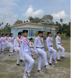 Ponpes Miftahun Najah Tangkit Laksanakan Upacara Hari Kemerdekaan Republik Indonesia KE 79 Tahun di Lapangan Ponpes. 