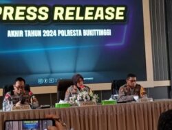 Polresta Bukittinggi Paparkan Kinerja dan Situasi Kamtibmas dalam Press Release Akhir Tahun 2024