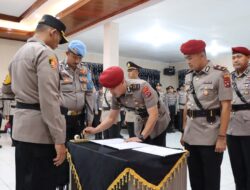 Kapolres Pimpin Sertijab Pejabat Utama di Lingkup Polres Padang Panjang