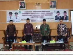 Wakil Bupati Muaro Jambi, Junaidi H. Mahir Membuka kegiatan Rapat Persiapan Survei Indeks Kerukunan Umat Beragama Tahun 2025.