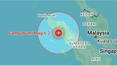 Gempa M 6,2 Guncang Blangpidie Aceh, Tidak Berpotensi Tsunami