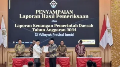 Baru Menjabat, BBS Dapat Kado Manis: Muaro Jambi Raih WTP dari BPK RI