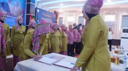 Bupati Muaro Jambi Hadiri Pelantikan Pengurus Dekranasda, Himpaudi, GOW, dan Pengukuhan DWP