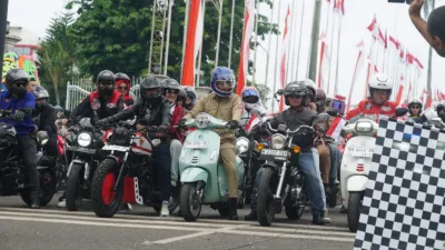 Wakil Bupati Muaro Jambi Ikuti Sunmori Bersama Ratusan Bikers di Kota Jambi