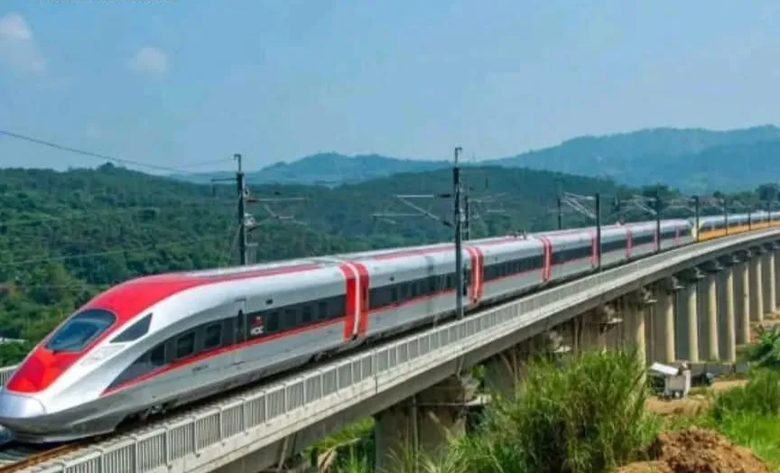 Ilustrasi Gambar Proyek Kereta Cepat Jakarta -Bandung KCJB ( Dok Ilustrasi /Ist)