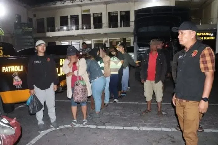 Photo Razia Operasi Penyakit Masyarakat Hotel Melati dan kost oleh Satreskrim Polres Tanah Karo ( dok: redaksi )