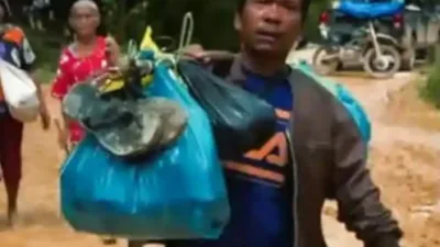 Foto: ilustrasi perjalanan Rusman menuju Sibolga (sumber: Kompas TV)