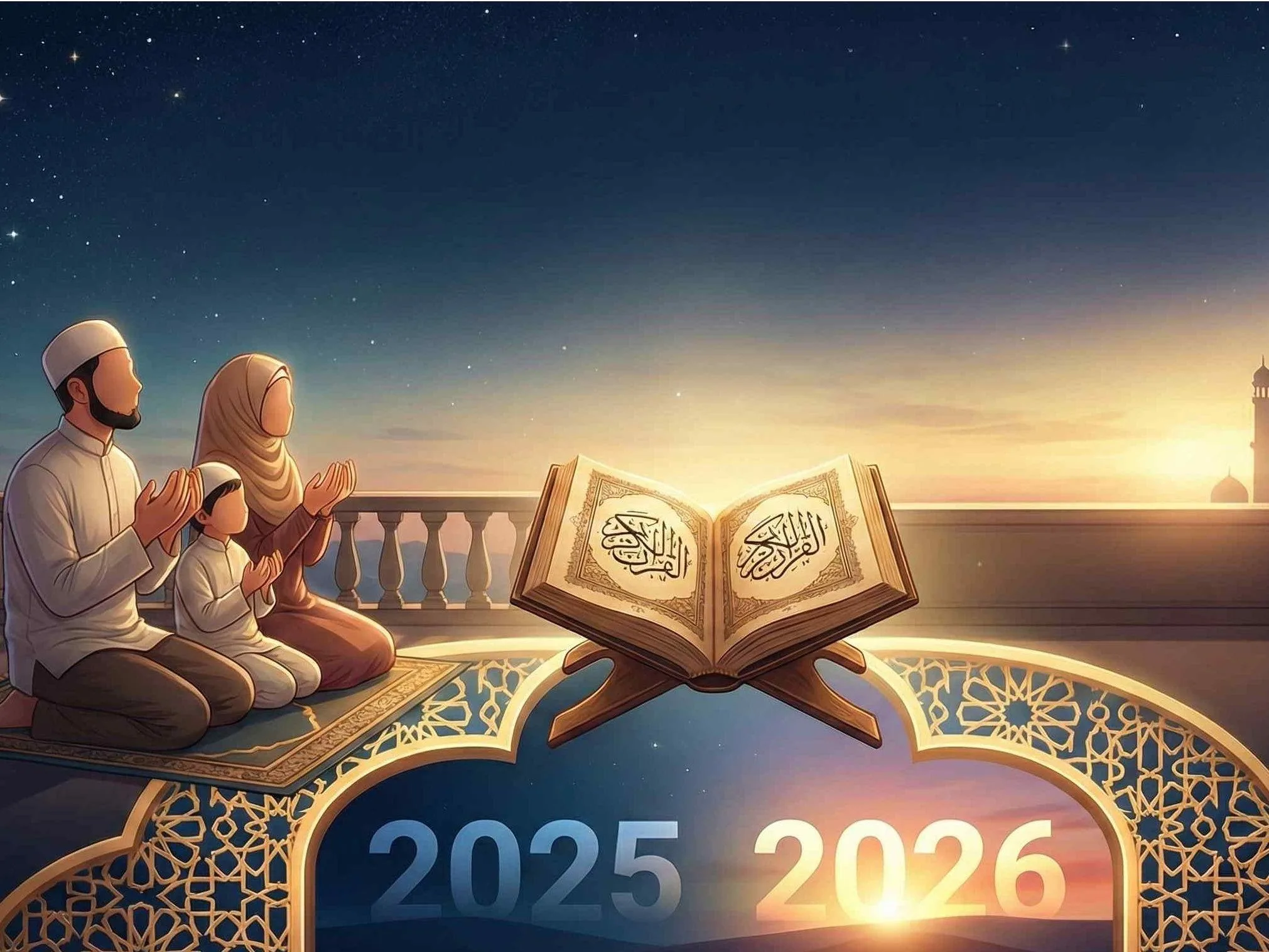Gambar Ilustrasi Doa Menyambut Tahun Baru 2026 , Hikmah dan Inspirasi ( Dok Redaksi/Ist ).