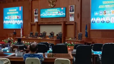 Dewan Perwakilan Rakyat Daerah (DPRD) Kabupaten Muaro Jambi menggelar Rapat Paripurna dalam rangka penyampaian hasil reses anggota DPRD Tahun 2025. Kegiatan tersebut berlangsung di Ruang Utama Paripurna DPRD Muaro Jambi,