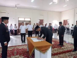 Wabup Muaro Jambi Resmi Lantik Empat Pejabat, Tegaskan Proses Sesuai Aturan