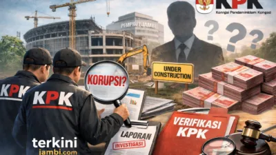 Komisi Pemberantasan Korupsi (KPK) menyatakan tengah melakukan verifikasi atas laporan masyarakat terkait dugaan penyimpangan dalam proyek pembangunan Stadion Swarnabhumi di Kabupaten Muaro Jambi, Provinsi Jambi.