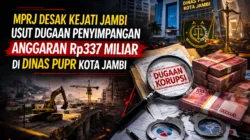 MPRJ Laporkan Dugaan Penyimpangan Anggaran Rp337 Miliar Dinas PUPR Kota Jambi ke Kejati