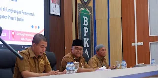 Sekretaris Daerah Kabupaten Muaro Jambi, Budhi Hartono, S.Sos., M.T., membuka secara resmi kegiatan sosialisasi Peraturan Bupati Muaro Jambi Nomor 3 Tahun 2026 tentang Perjalanan Dinas di lingkungan Pemerintah Kabupaten Muaro Jambi.