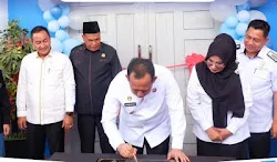 Waka I DPRD Wiranto Dampingi Bupati Resmikan GOR RAJA di Suko Awin Jay