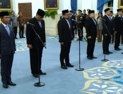 Reshuffle Kabinet, Presiden Prabowo Lantik 6 Pejabat Baru di Istana Negara
