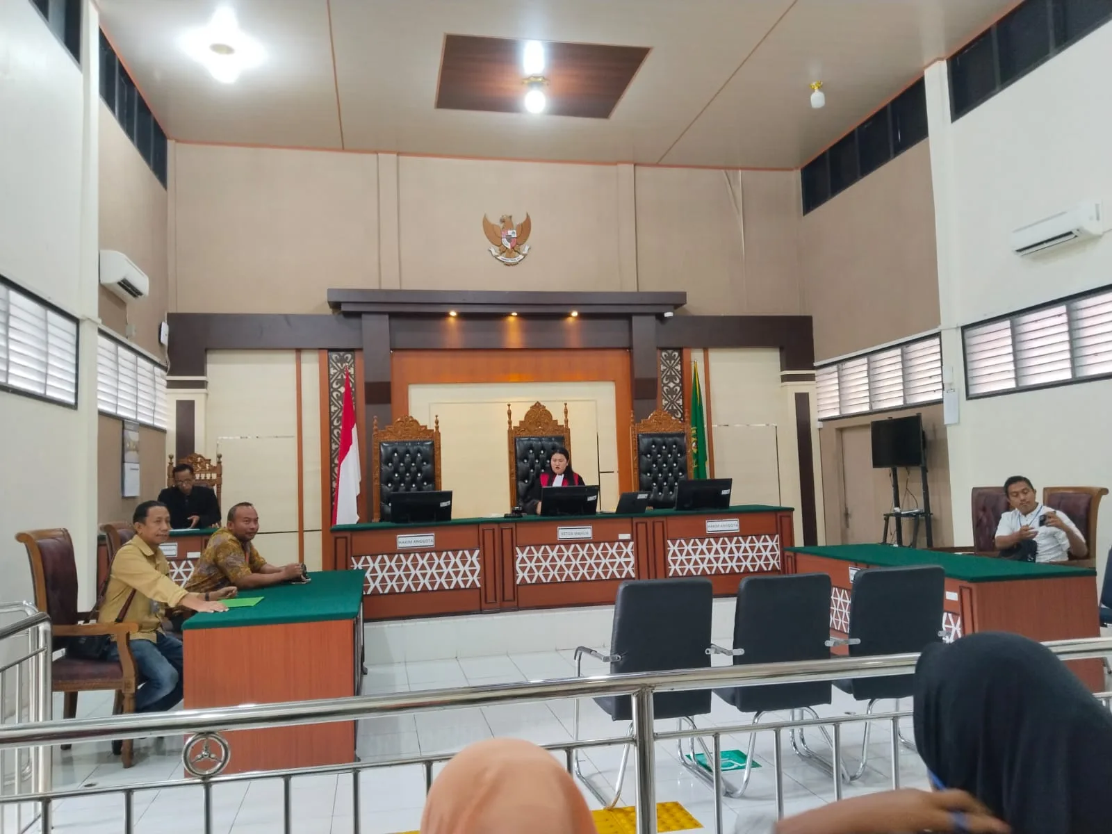 Suasana Sidang Praperadilan Polda Jambi Terhadap kasus Penangkapan Japar CS