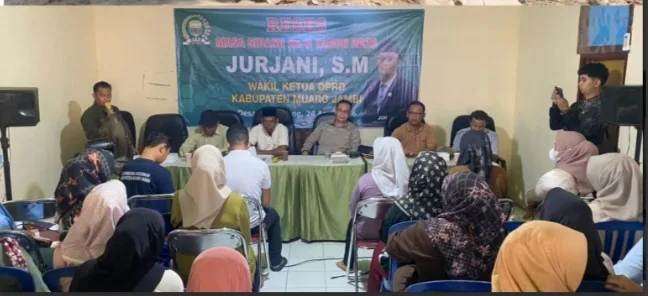 Wakil Ketua II DPRD Kabupaten Muaro Jambi, Jurjani kembali turun langsung ke daerah pemilihan dalam agenda reses tahap II. Kegiatan kali ini dipusatkan di Desa Berembang