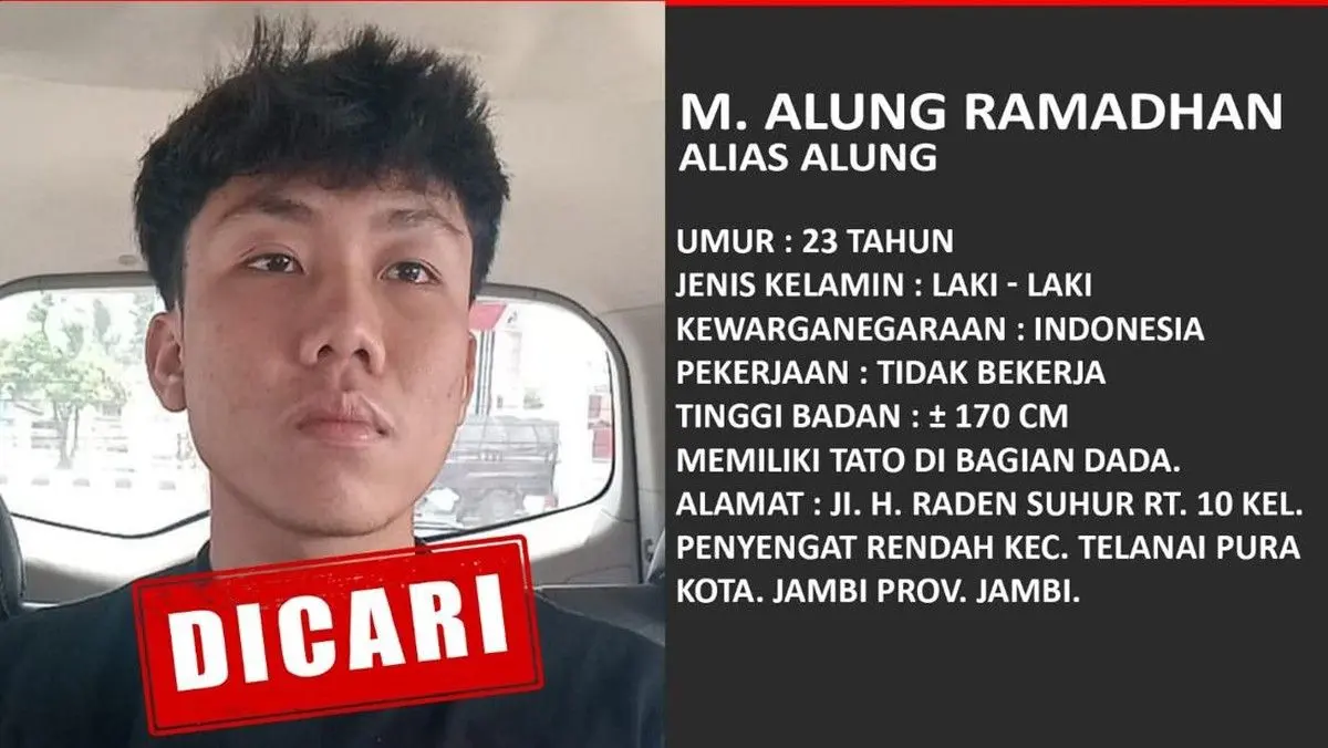 Pelarian panjang M Alung Ramadhan, tersangka kasus kepemilikan 58 kilogram sabu yang sempat kabur dari Mapolda Jambi pada 9 Oktober 2025, akhirnya berakhir.