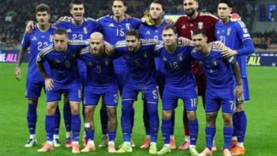 Photo Timnas Italia, Pemerintah Italia menegaskan penolakan terhadap wacana menggantikan Iran di Piala Dunia 2026.