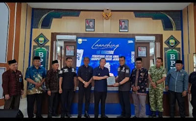 Pemerintah Kabupaten Muaro Jambi bersama Densus 88 Antiteror resmi meluncurkan program penertiban kotak amal berbasis QRIS Barcode