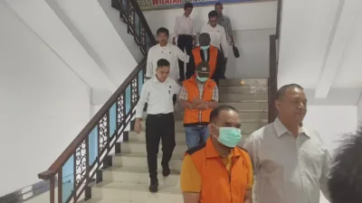 Direktorat Reserse Kriminal Khusus (Ditreskrimsus) Polda Jambi resmi menahan mantan Kepala Dinas Pendidikan Provinsi Jambi, Varial Adhi Putra