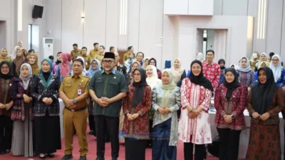 Ketua Pokja Bunda PAUD Kabupaten Muaro Jambi, Novi Astrianti, SE., menghadiri Rapat Koordinasi (Rakor) Bunda PAUD dan Pokja Bunda PAUD kabupaten/kota se-Provinsi Jambi yang digelar di Aula Dinas Pendidikan Provinsi Jambi