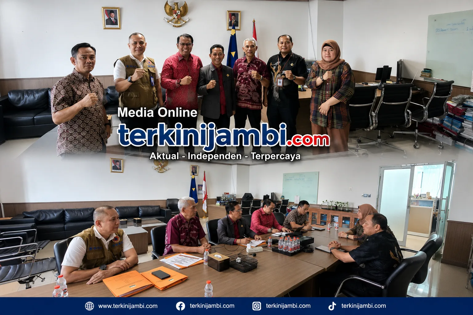 Anggota DPRD Kabupaten Muaro Jambi, H. Usman Halik, S.E., mendampingi Kepala Dinas PUPR dan Kepala Pelaksana BPBD Muaro Jambi melakukan konsultasi ke Badan Nasional Penanggulangan Bencana (BNPB) di Jakarta