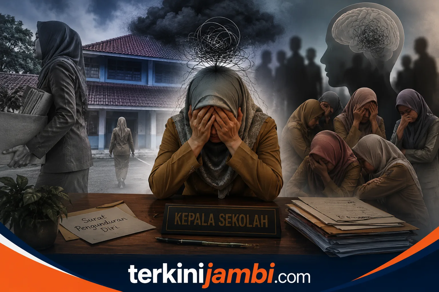 Gambar Ilustrasi Fenomena pengunduran diri sejumlah kepala sekolah di lingkungan Pemerintah Kabupaten Muaro Jambi pasca pelantikan jabatan menuai sorotan