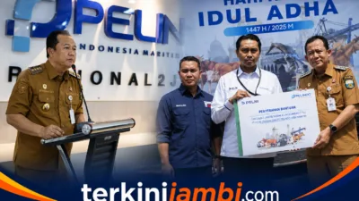 Bupati Bambang Bayu Suseno menyampaikan apresiasi atas kepedulian PT Pelindo Regional II Jambi terhadap masyarakat Kabupaten Muaro Jambi, khususnya menjelang momentum Idul Adha.