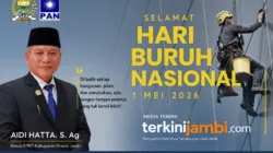 Ketua DPRD Muaro Jambi Aidi Hatta Ucapkan Selamat May Day 2026, Tekankan Kesejahteraan Buruh