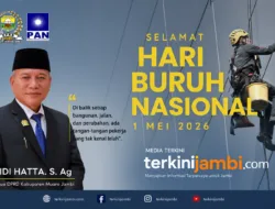 Ketua DPRD Muaro Jambi Aidi Hatta Ucapkan Selamat May Day 2026, Tekankan Kesejahteraan Buruh