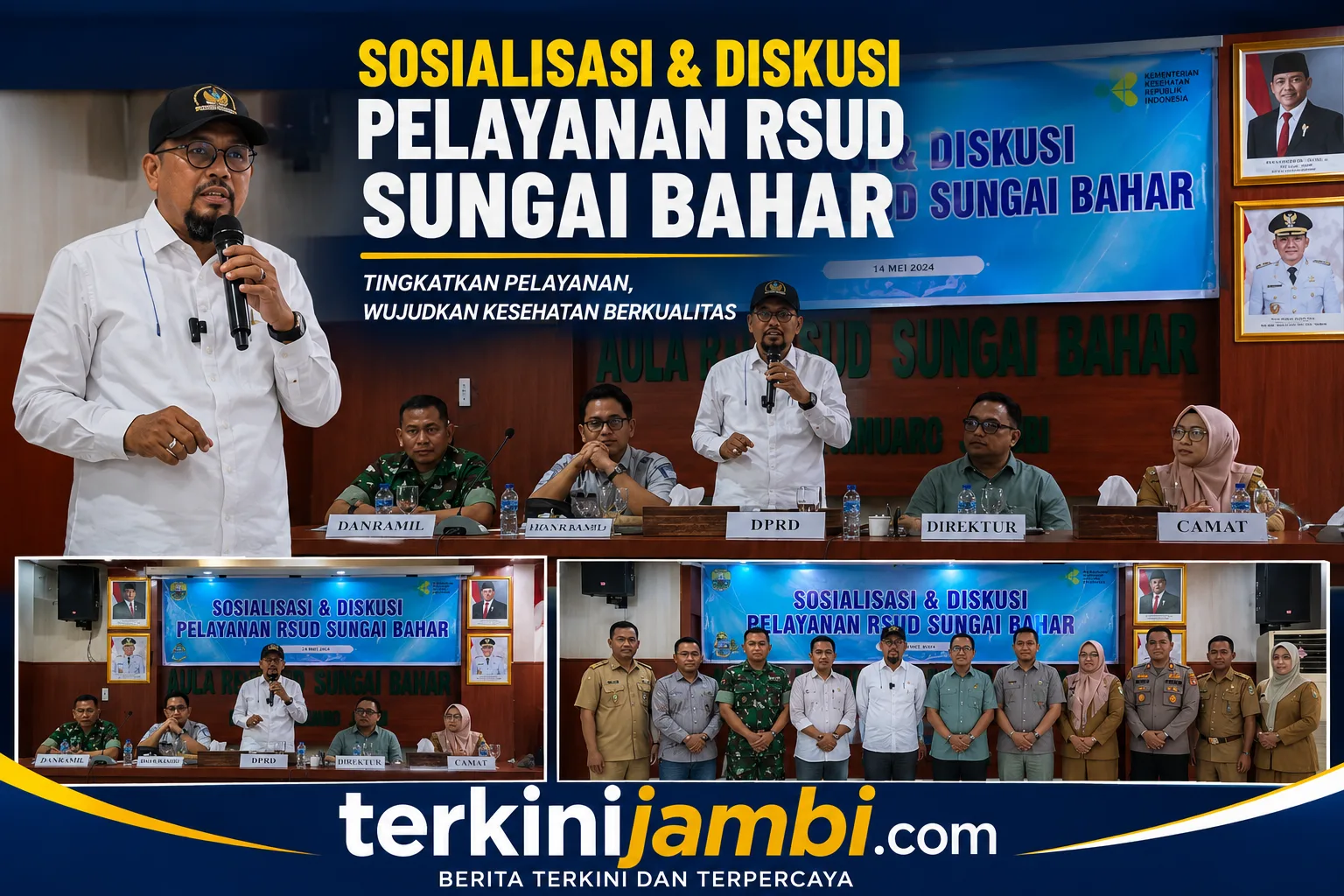Robinson Sirait berharap pelayanan kesehatan di RSUD Sungai Bahar ke depan semakin maksimal dan ramah bagi masyarakat, khususnya warga Sungai Bahar dan sekitarnya.
