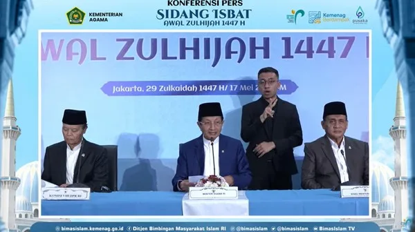 Menteri Agama RI, Nasaruddin Umar, menyampaikan bahwa keputusan tersebut diambil berdasarkan hasil hisab dan rukyatul hilal yang dilakukan di berbagai wilayah Indonesia.