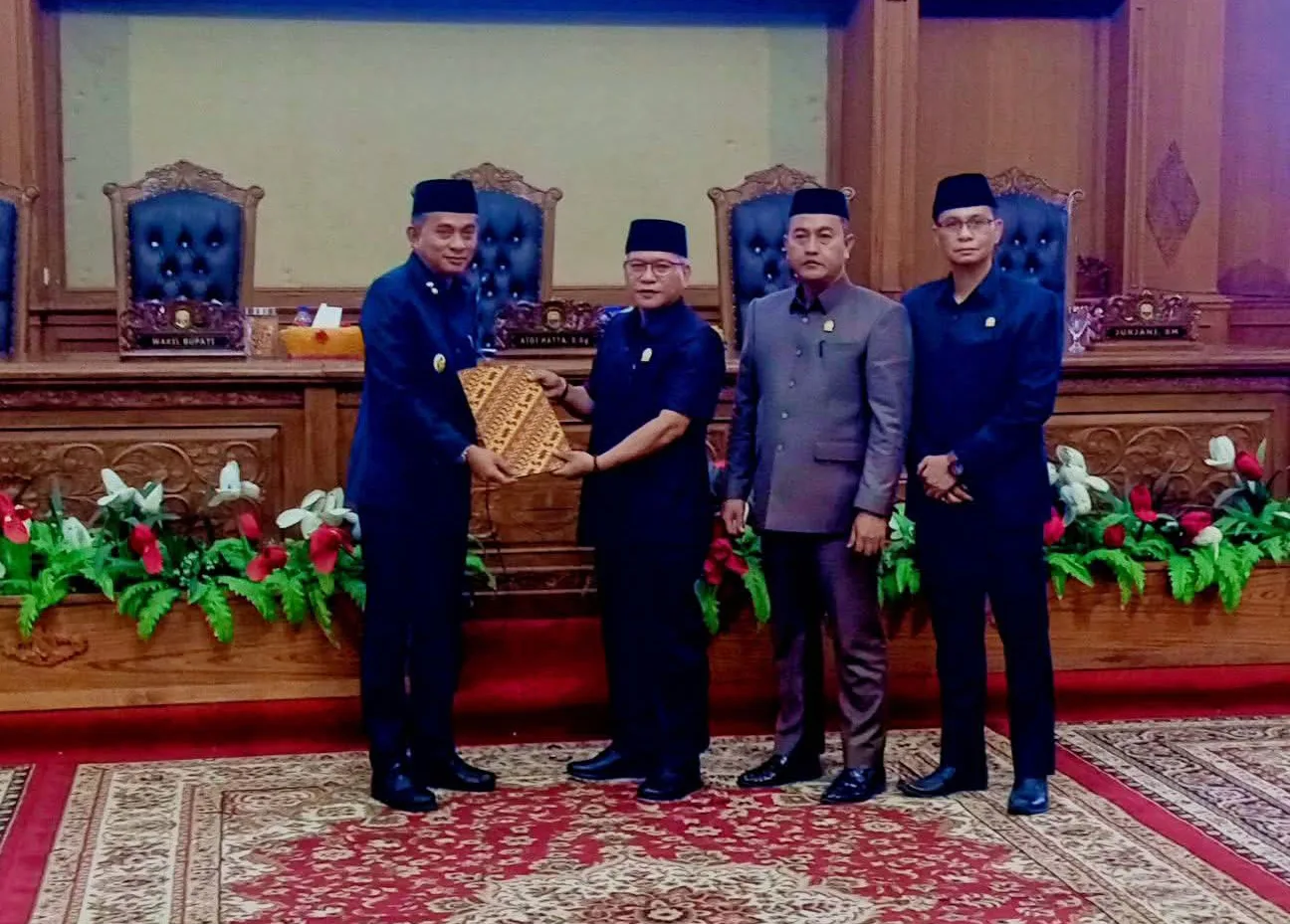 Dewan Perwakilan Rakyat Daerah (DPRD) Kabupaten Muaro Jambi menggelar Rapat Paripurna Penyampaian Hasil Reses Masa Sidang II Tahun Sidang 2026 di Ruang Sidang Utama DPRD Muaro Jambi