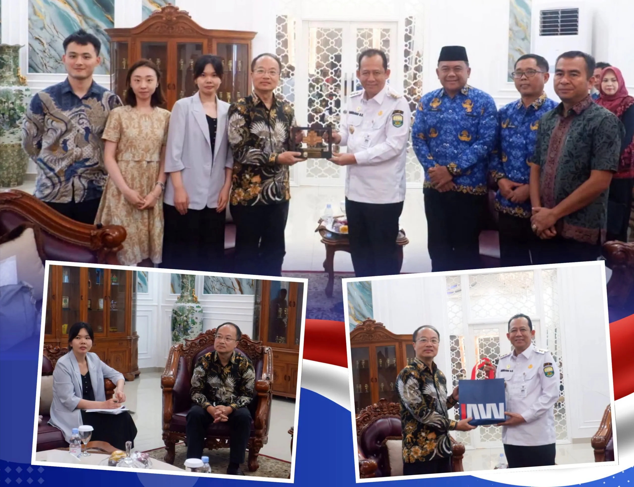 Pemerintah Kabupaten Muaro Jambi menerima kunjungan kerja delegasi Konsulat Jenderal Republik Rakyat Tiongkok (RRT) dalam rangka mempererat hubungan bilateral sekaligus menjajaki berbagai peluang kerja sama strategis di daerah.