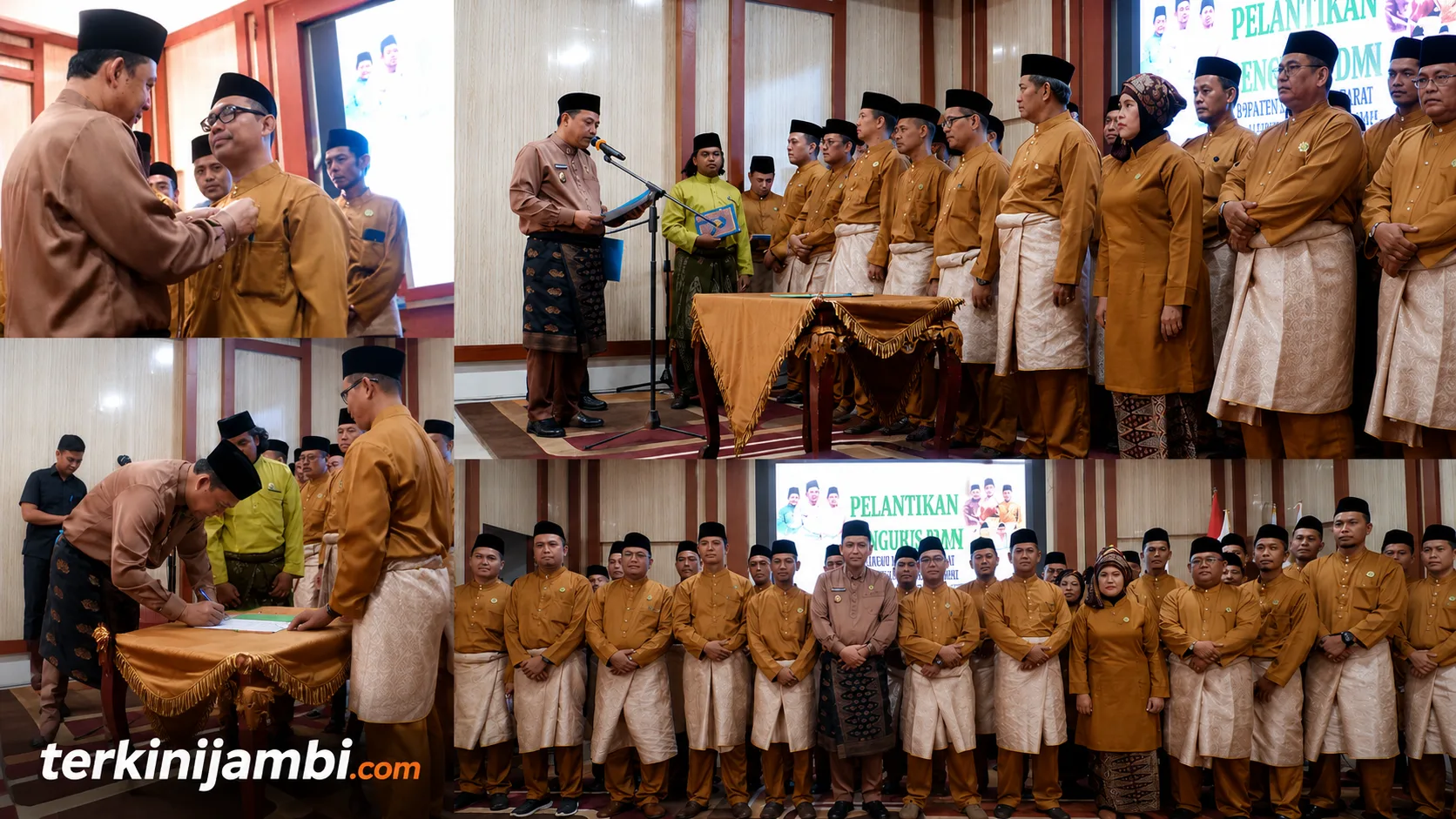 Bupati Muaro Jambi Bambang Bayu Suseno mengukuhkan Yayasan Pseko Melayu Jambi resmi mengukuhkan jajaran pengurus masa bakti 2026–2031 dalam sebuah prosesi adat yang berlangsung khidmat dan penuh makna.
