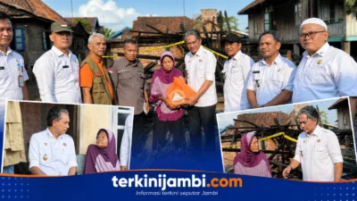 Pemerintah Kabupaten Muaro Jambi bergerak cepat merespons musibah kebakaran yang menimpa warga Desa Muaro Kumpeh, Kecamatan Kumpeh Ulu.