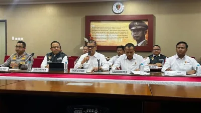 Brigjen Robertus Yohanes De Deo dalam konferensi pers di Mabes Polri,