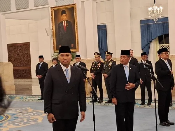 Presiden Republik Indonesia Prabowo Subianto resmi melantik Sudaryono sebagai Kepala Badan Gizi Nasional (BGN) yang baru di Istana Negara, Jakarta