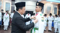 Bupati Bambang Bayu Suseno Kukuhkan 38 Anggota Paskibraka Muaro Jambi 2026