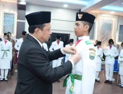Bupati Bambang Bayu Suseno Kukuhkan 38 Anggota Paskibraka Muaro Jambi 2026