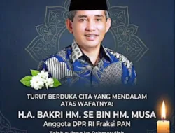 Fraksi PAN DPRD Muaro Jambi Berduka atas Wafatnya H.A. Bakri HM